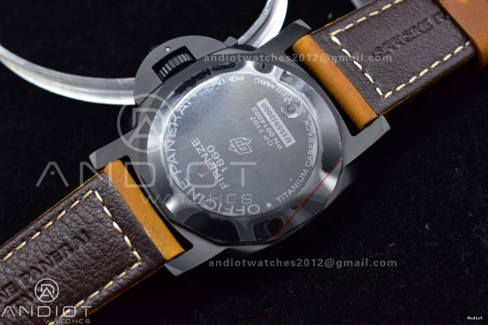 Real Asso Clone O PAM441 Brown Ceramic on SBF Strap Best Edition 1:1 P.9001 Super 0316
